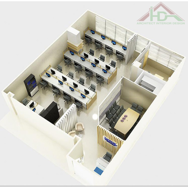 Mô hình thiết kế văn phòng AID-04